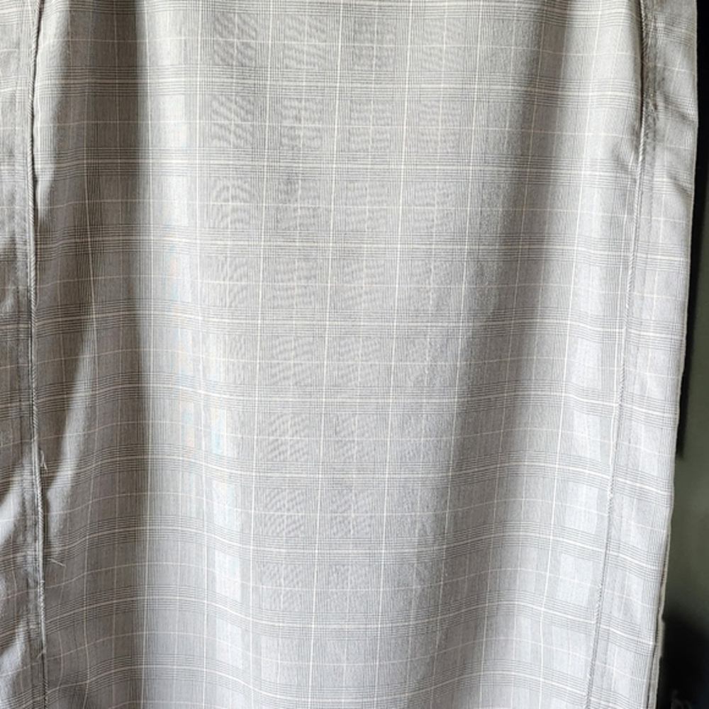 New York & Company Gray Checkered Pencil Skirt